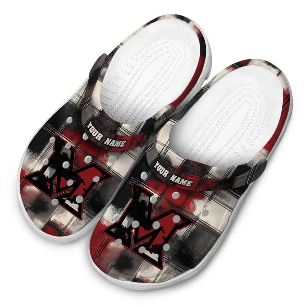 Personalized Miami RedHawks Plaid Fusion ClogTVC1801704 - Image 4