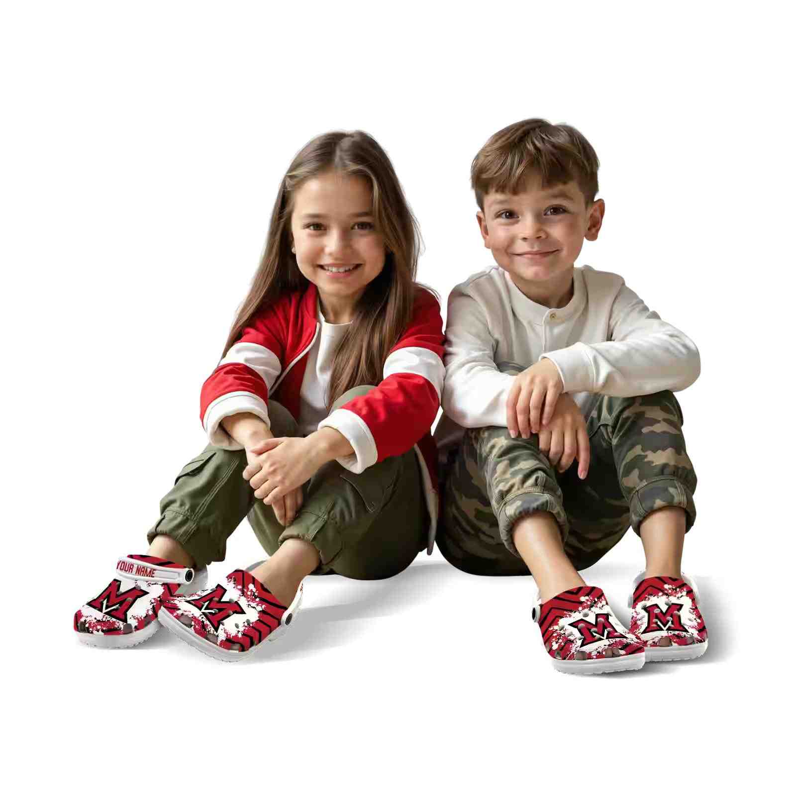 Personalized Miami RedHawks Zigzag Paint Burst ClogTVC1801781 - Image 8