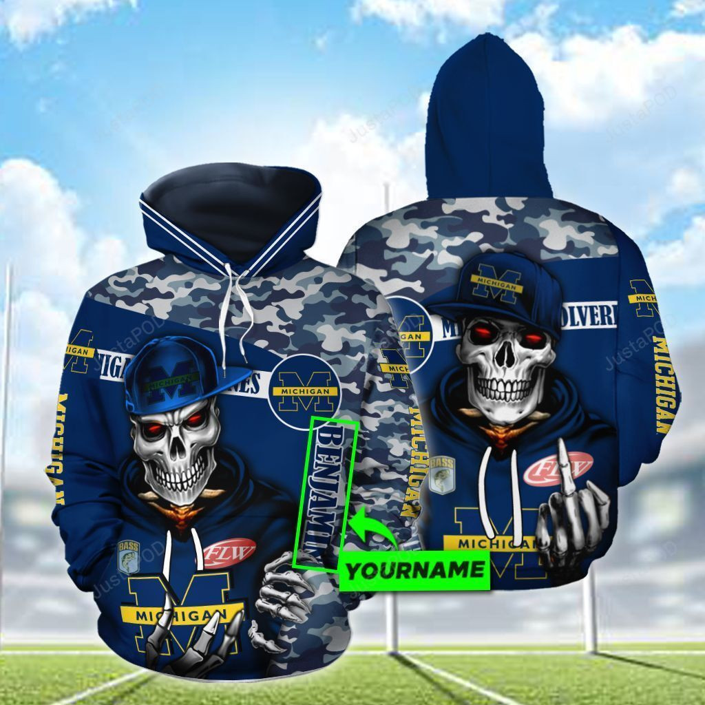 Personalized Michigan Wolverines Football 3D All Over Print Hoodie, Zip Hoodie