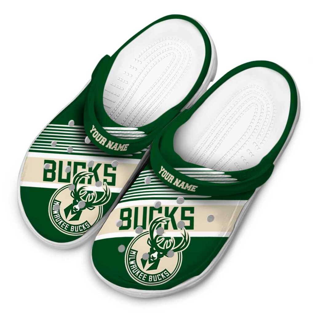 Personalized Milwaukee Bucks Vibrant Dual-Tone ClogTVC1801681 - Image 4