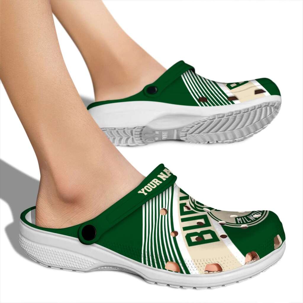 Personalized Milwaukee Bucks Vibrant Dual-Tone ClogTVC1801681 - Image 2