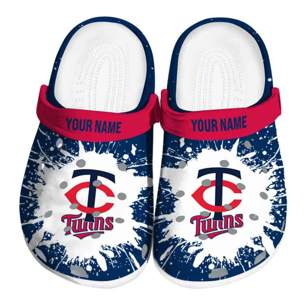 Personalized Minnesota Twins Splash Art ClogTVC180115