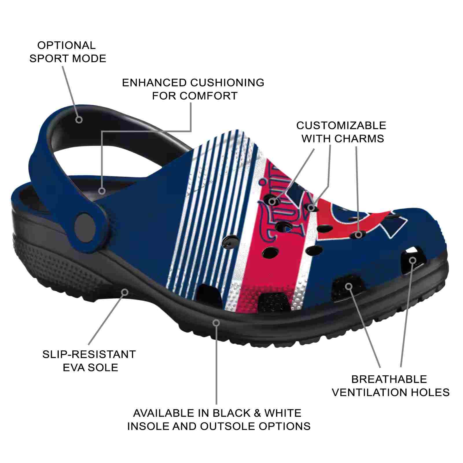 Personalized Minnesota Twins Vibrant Dual-Tone ClogTVC180115 - Image 5