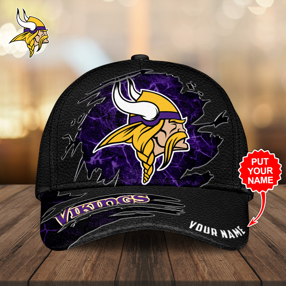 Personalized Minnesota Vikings NFL NFL Personalized Cap For Fan Baseball Cap Classic Hat