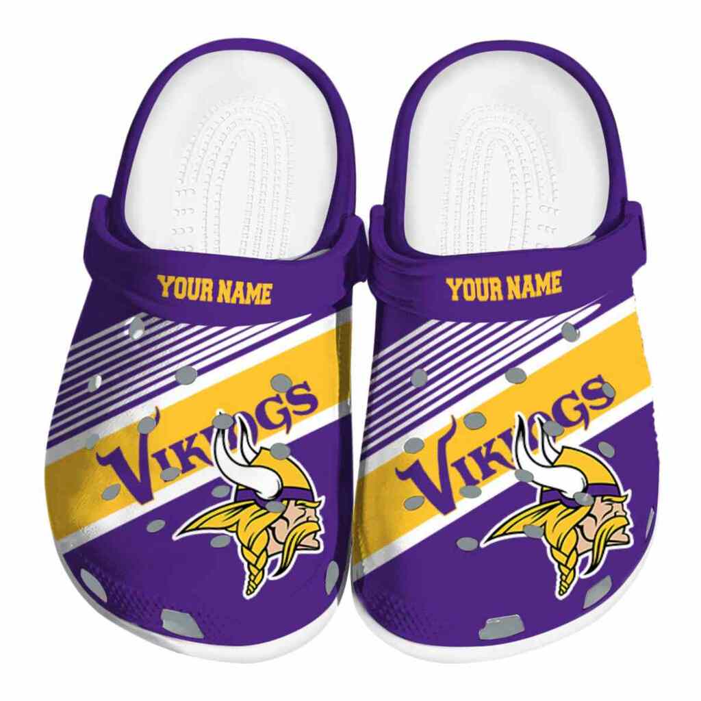 Personalized Minnesota Vikings Vibrant Dual-Tone ClogTVC180116