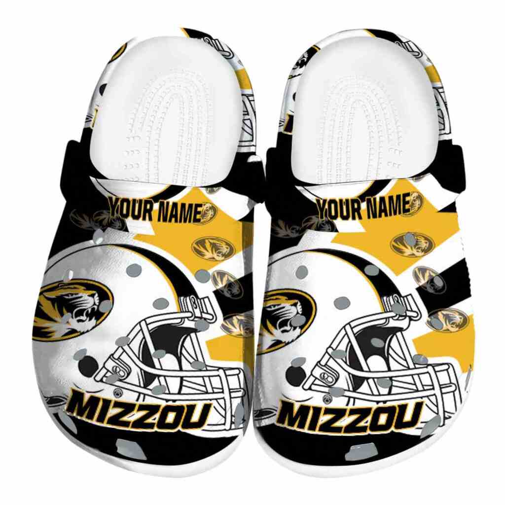 Personalized Missouri Tigers Football Helmet ClogTVC1801789