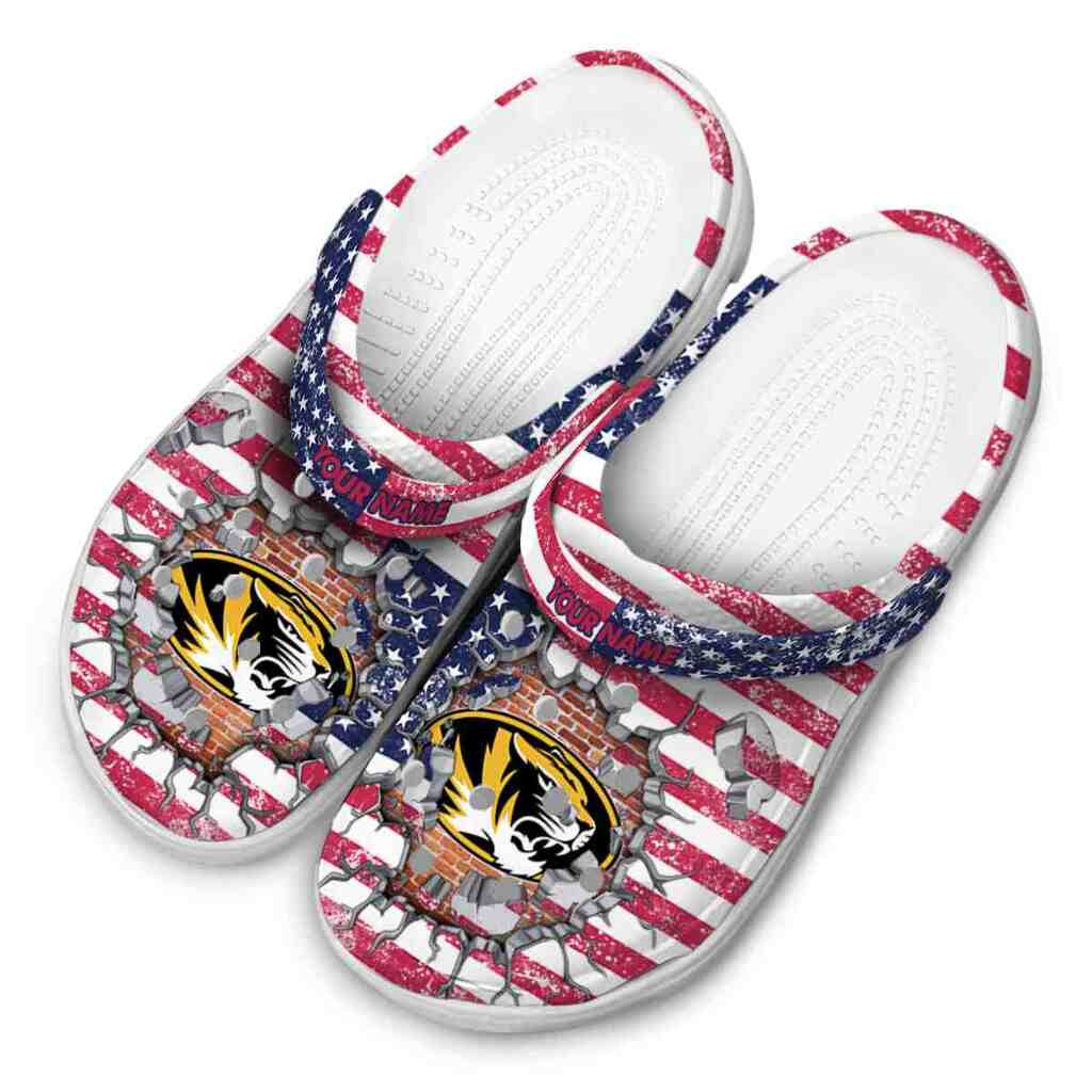 Personalized Missouri Tigers Freedom Splinter ClogTVC1801820 - Image 4