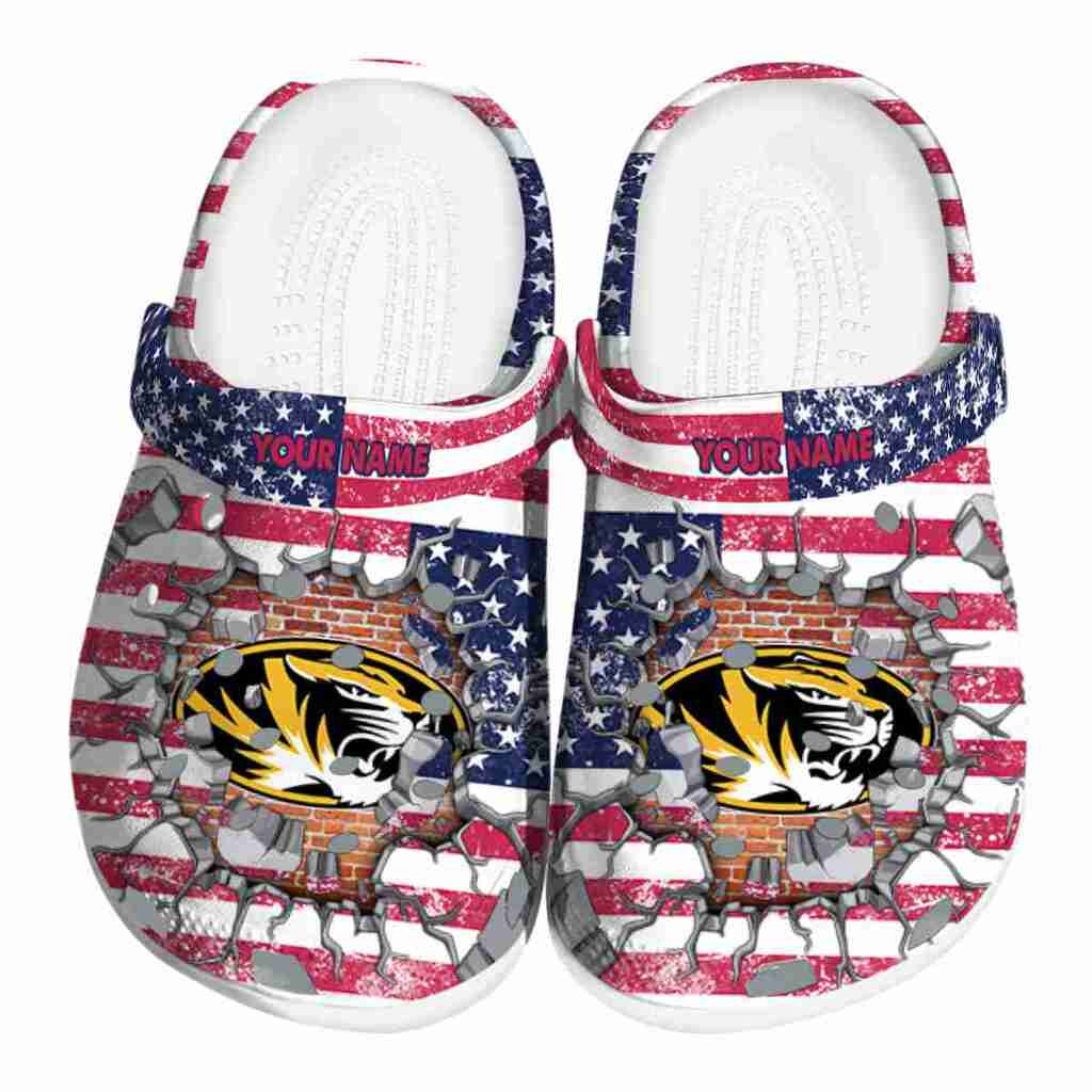 Personalized Missouri Tigers Freedom Splinter ClogTVC1801820