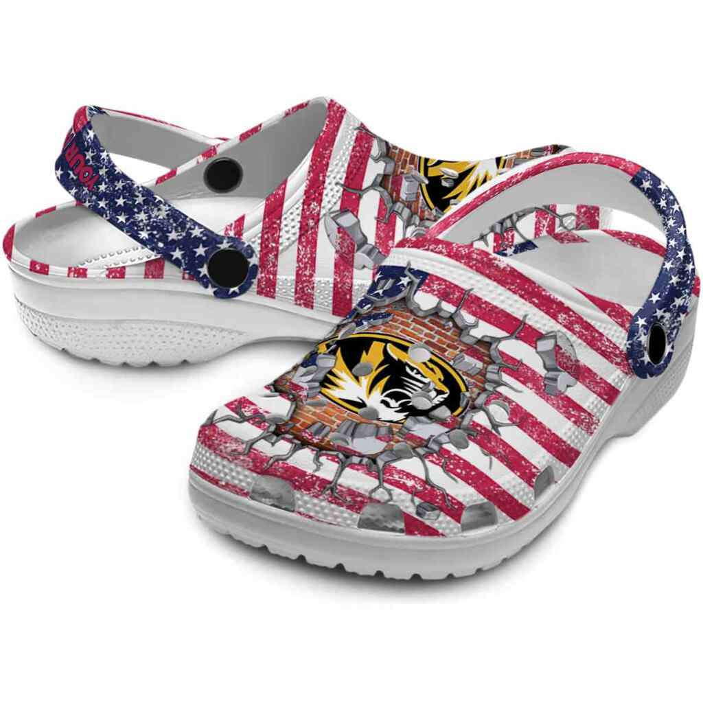 Personalized Missouri Tigers Freedom Splinter ClogTVC1801820 - Image 3