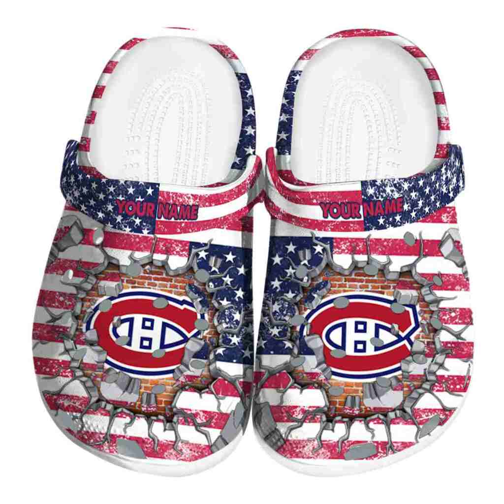 Personalized Montreal Canadiens Freedom Splinter ClogTVC1801881