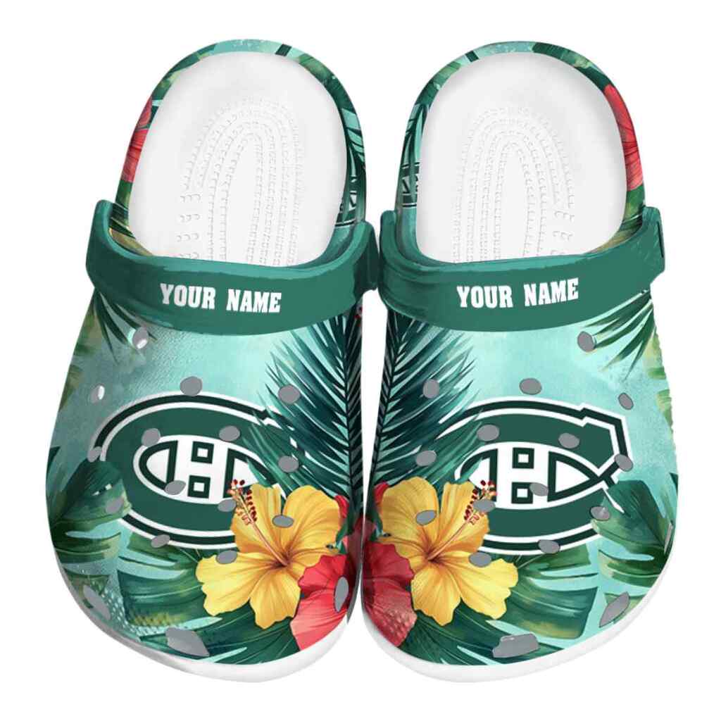 Personalized Montreal Canadiens Tropical Vibes ClogTVC1801881