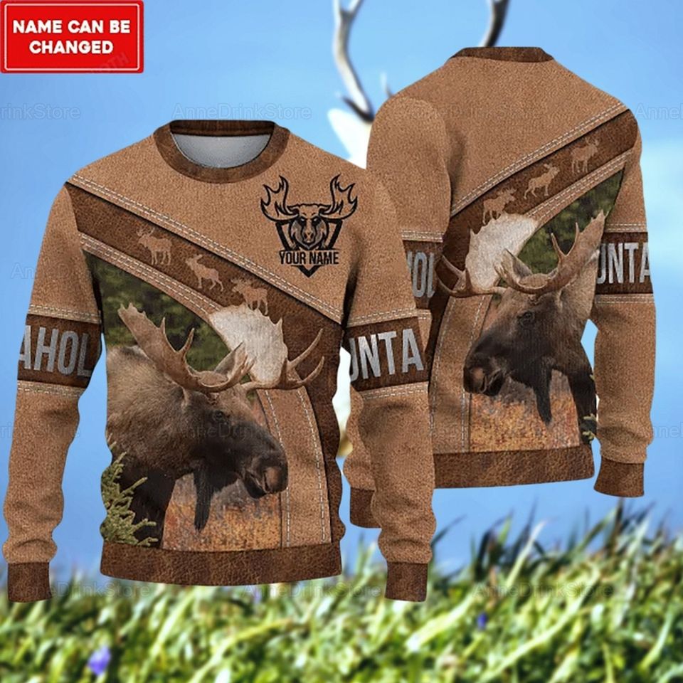 Personalized Moose Lover Sweater