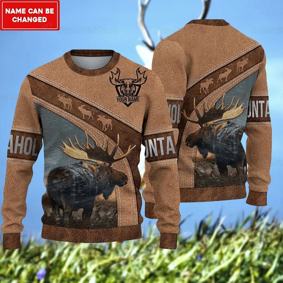 Personalized Moose Lover Sweater