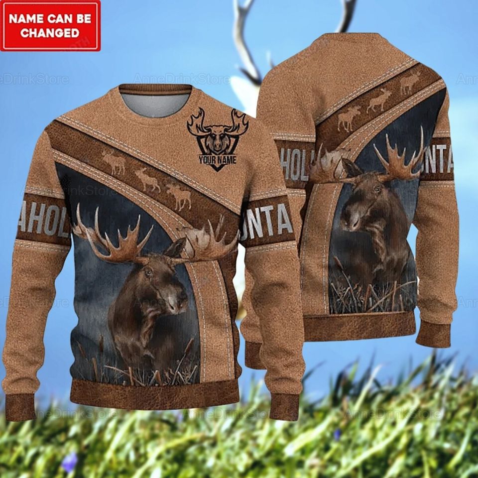 Personalized Moose Lover Sweater