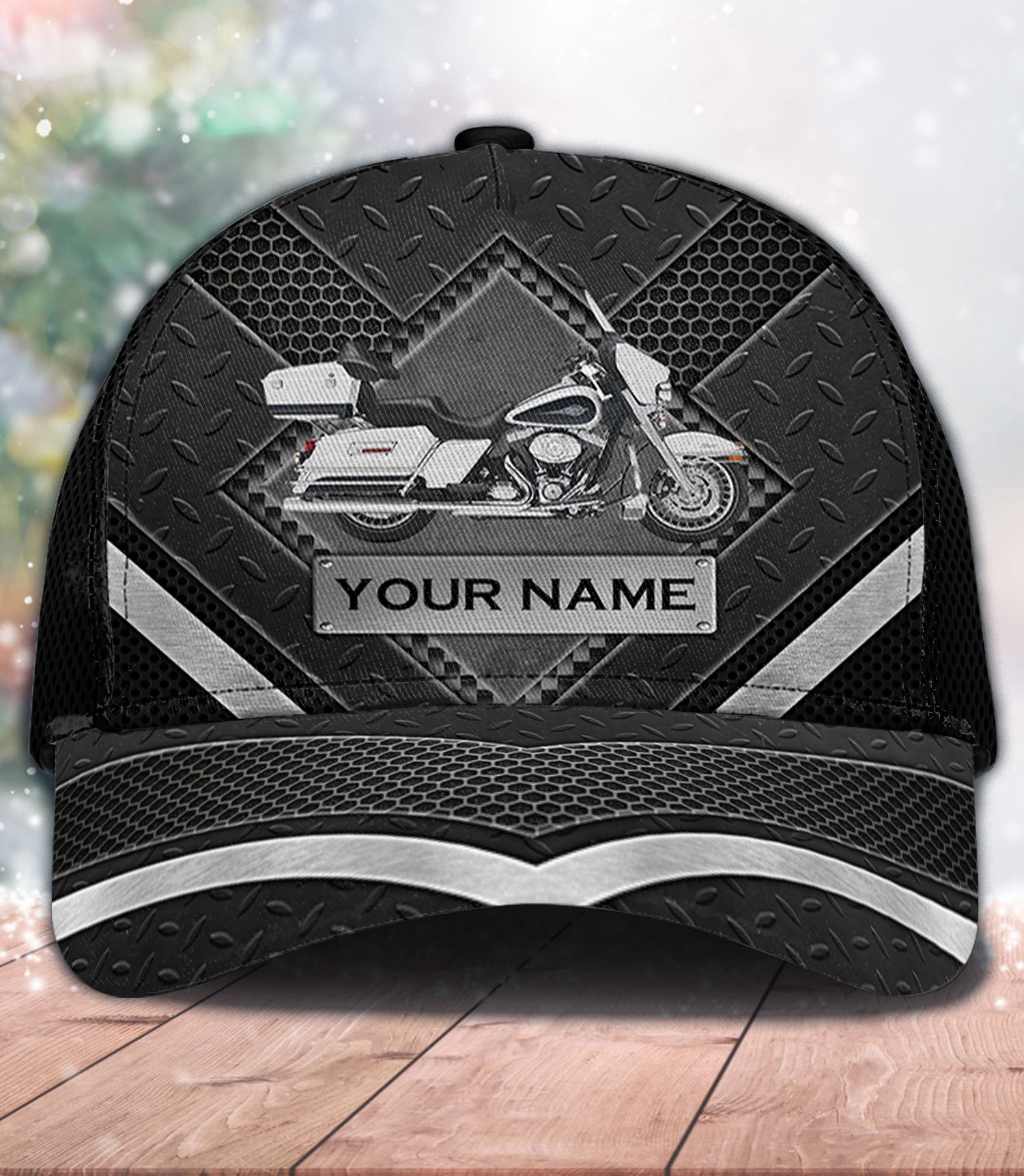 Personalized Motorcycle Classic Cap, Gift for Motorcycle Lovers, Motorcycle Riders Trucker Hats Custom Hats Gifts For Men & Women