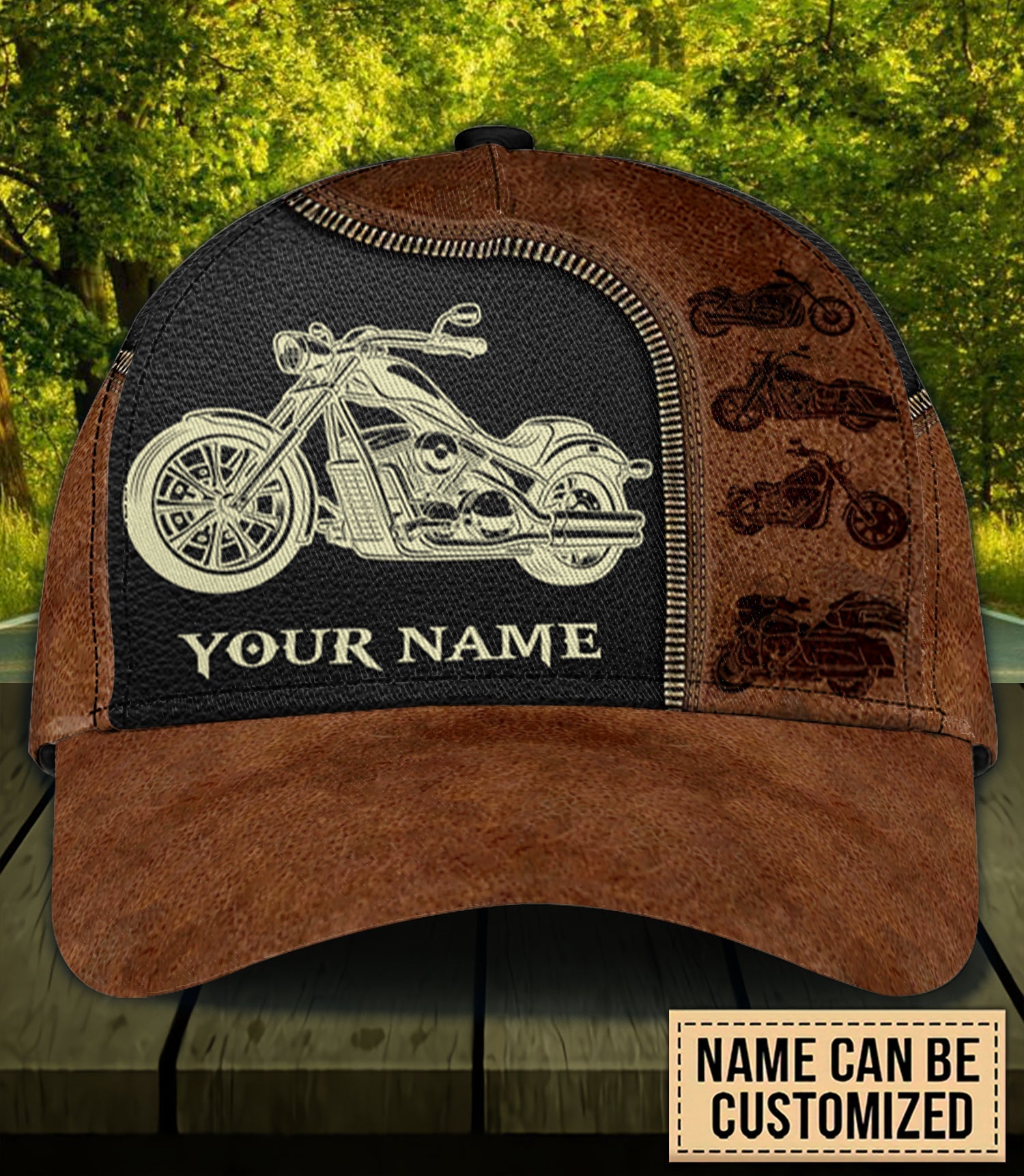 Personalized Motorcycle Classic Cap, Gift for Motorcycle Lovers, Motorcycle Riders Trucker Hats Custom Hats Gifts For Men & Women
