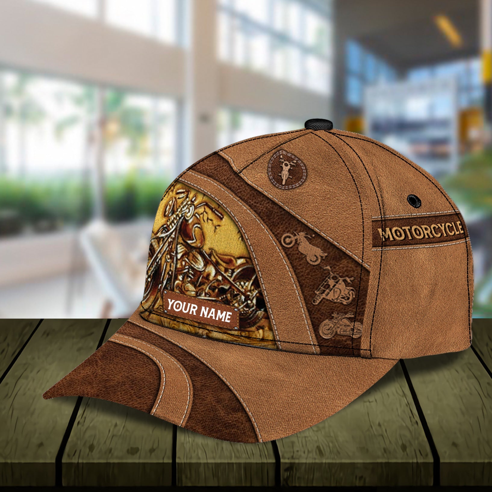 Personalized Motorcycle Classic Cap, Gift for Motorcycle Lovers, Motorcycle Riders Trucker Hats Custom Hats Gifts For Men & Women
