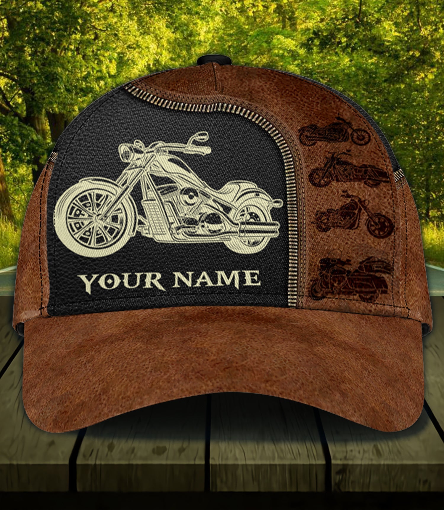 Personalized Motorcycle Classic Cap, Gift for Motorcycle Lovers, Motorcycle Riders Trucker Hats Custom Hats Gifts For Men & Women
