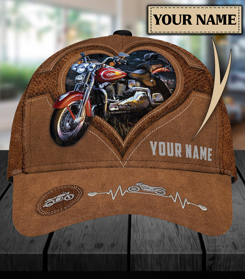 Personalized Motorcycle Classic Cap, Gift for Motorcycle Lovers, Motorcycle Riders Trucker Hats Custom Hats Gifts For Men & Women