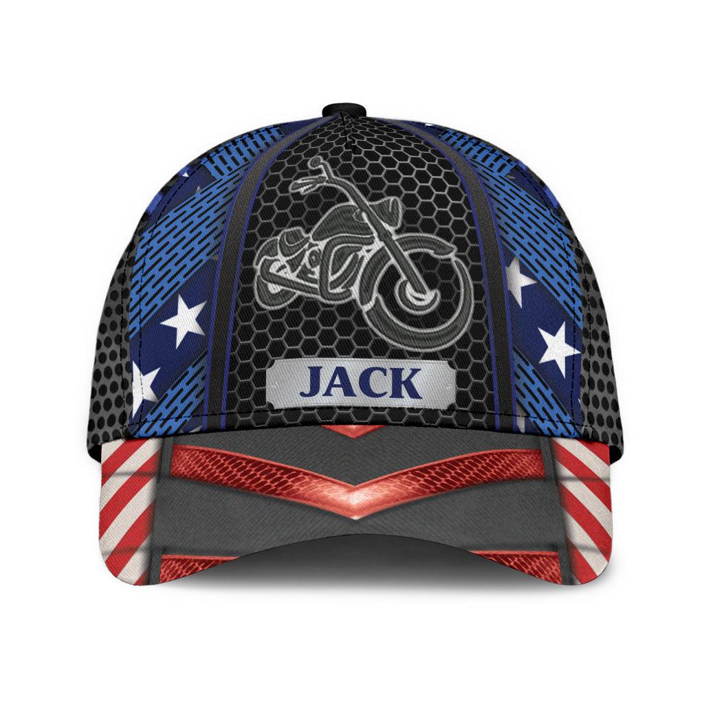 Personalized Motorcycle Classic Cap, Personalized Gift for Motorcycle Lovers, Motorcycle Riders Trucker Hats Custom Hats Gifts For Men & Women