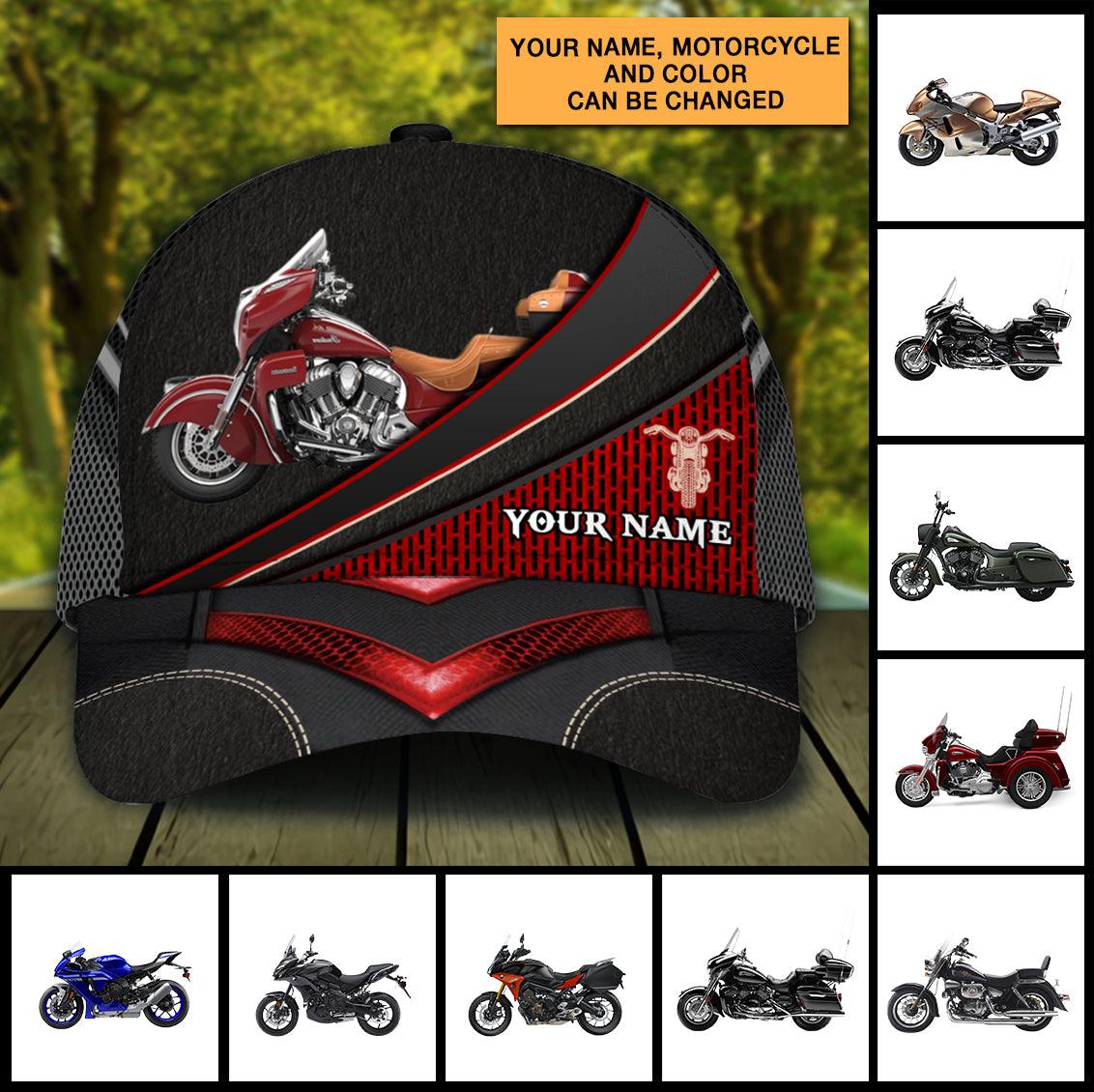 Personalized Motorcycle Classic Cap, Personalized Gift for Motorcycle Lovers, Motorcycle Riders Trucker Hats Custom Hats Gifts For Men & Women