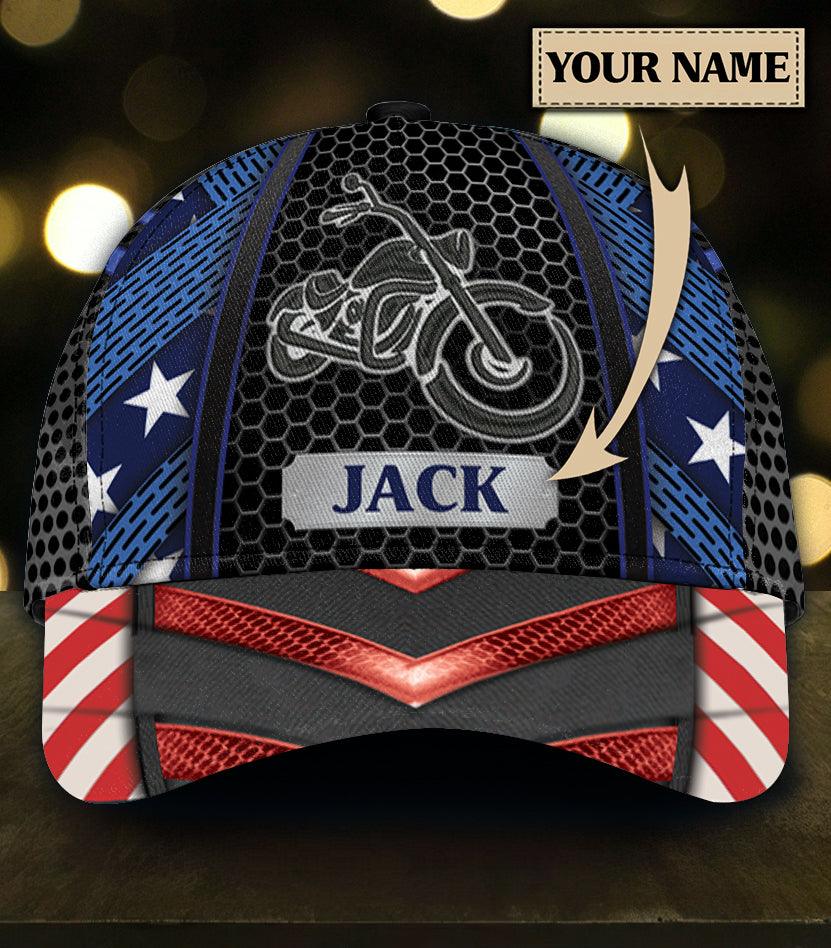 Personalized Motorcycle Classic Cap, Personalized Gift for Motorcycle Lovers, Motorcycle Riders Trucker Hats Custom Hats Gifts For Men & Women