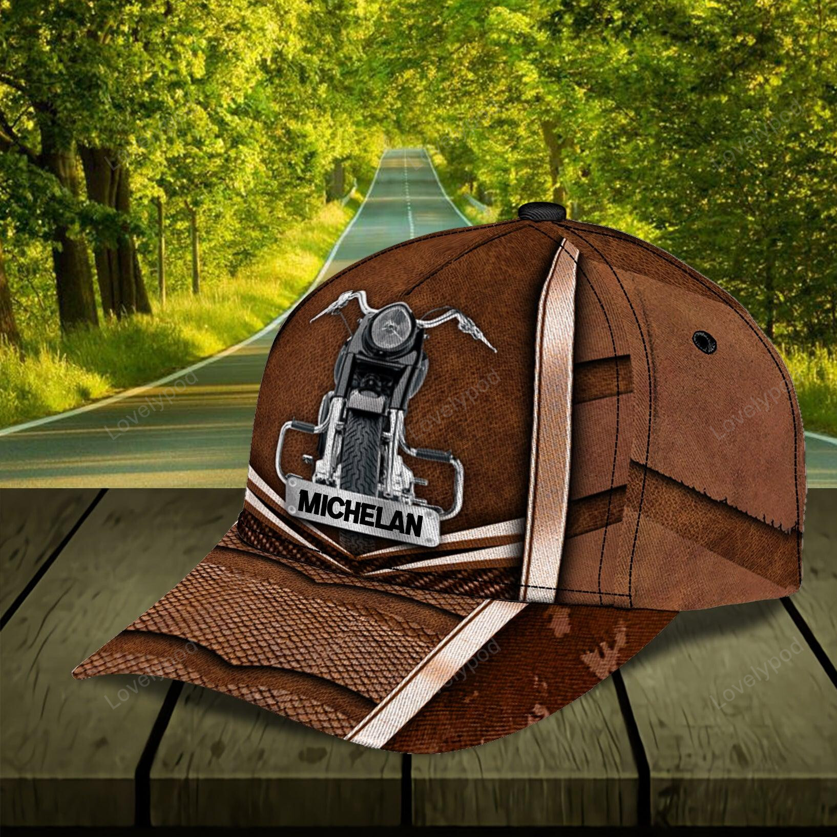 Personalized Motorcycle Classic Cap, Personalized Gift for Motorcycle Lovers, Motorcycle Riders Trucker Hats Custom Hats Gifts For Men & Women