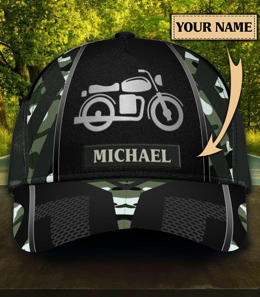 Personalized Motorcycle Classic Cap, Personalized Gift for Motorcycle Lovers, Motorcycle Riders Trucker Hats Custom Hats Gifts For Men & Women