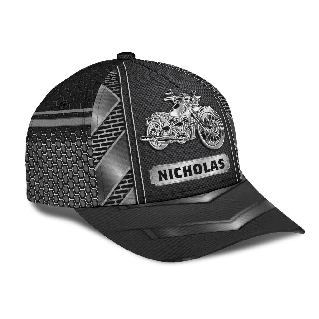 Personalized Motorcycle Classic Cap, Personalized Gift for Motorcycle Lovers, Motorcycle Riders Trucker Hats Custom Hats Gifts For Men & Women