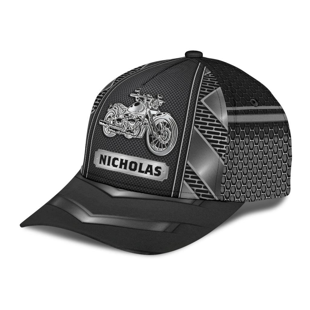 Personalized Motorcycle Classic Cap, Personalized Gift for Motorcycle Lovers, Motorcycle Riders Trucker Hats Custom Hats Gifts For Men & Women