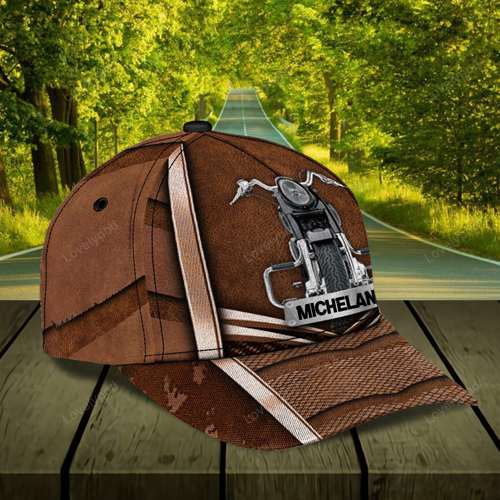 Personalized Motorcycle Classic Cap, Personalized Gift for Motorcycle Lovers, Motorcycle Riders Trucker Hats Custom Hats Gifts For Men & Women