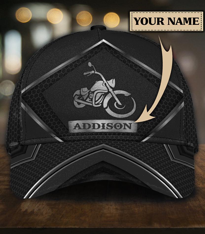 Personalized Motorcycle Classic Cap, Personalized Gift for Motorcycle Lovers, Motorcycle Riders Trucker Hats Custom Hats Gifts For Men & Women