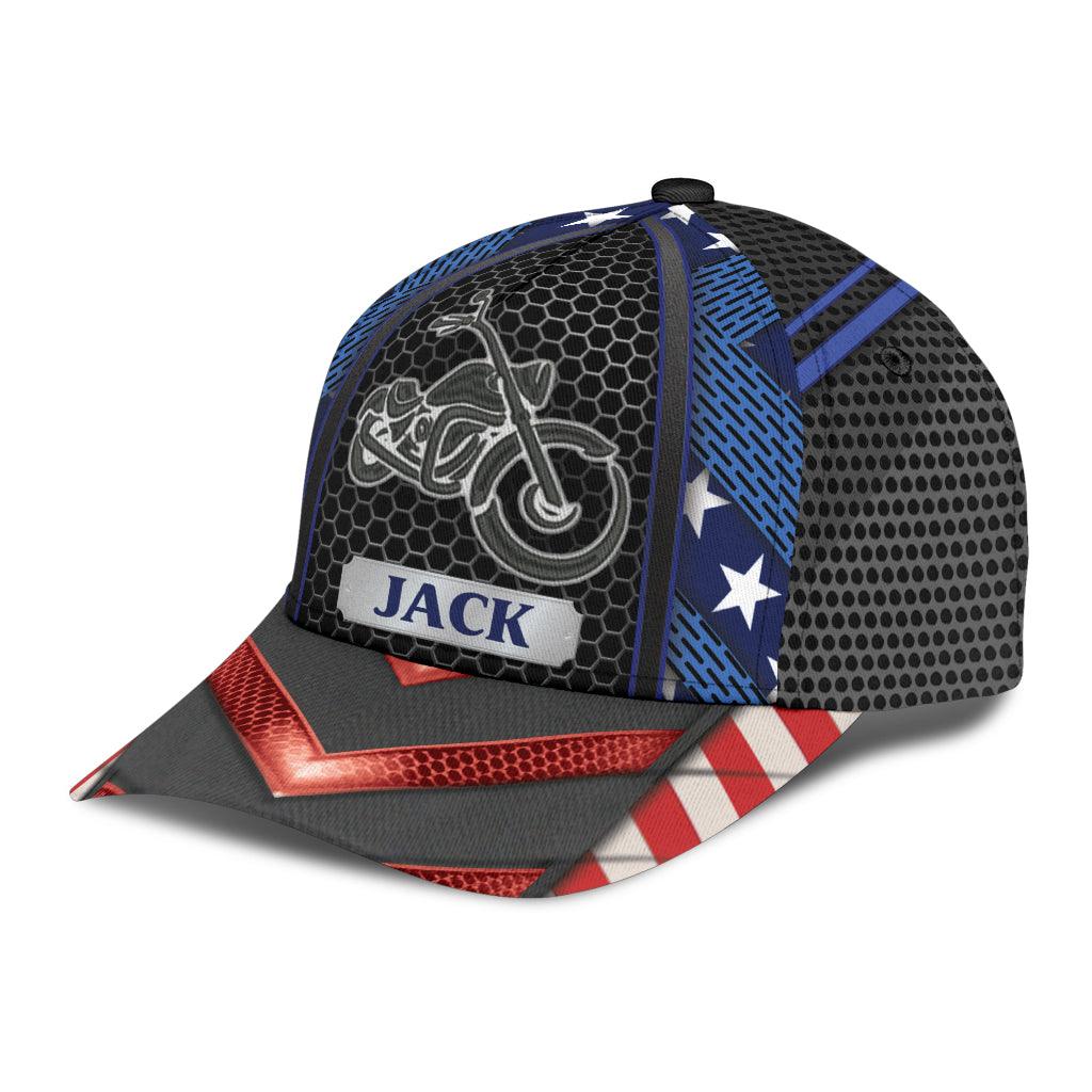 Personalized Motorcycle Classic Cap, Personalized Gift for Motorcycle Lovers, Motorcycle Riders Trucker Hats Custom Hats Gifts For Men & Women