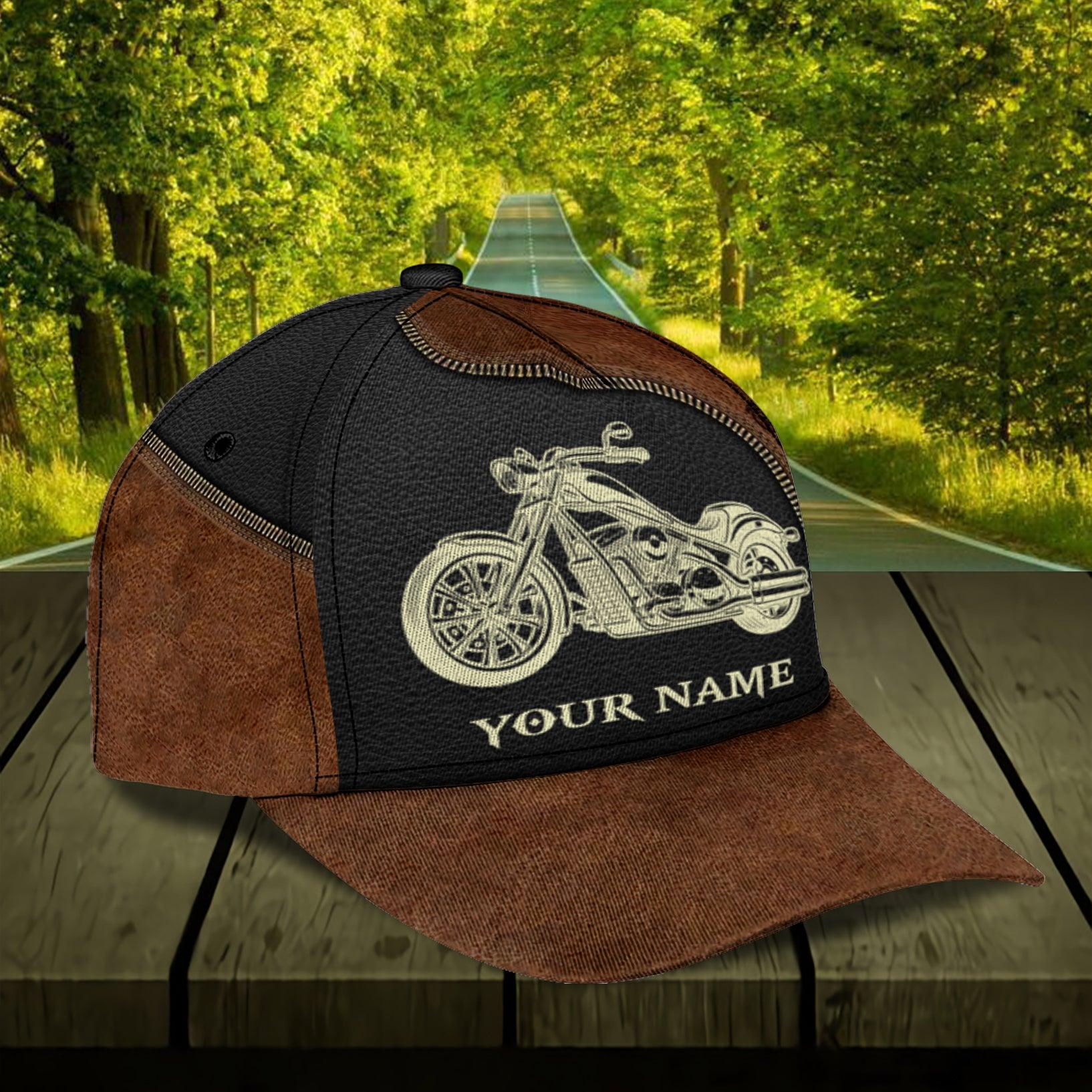 Personalized Motorcycle Classic Cap, Personalized Gift for Motorcycle Lovers, Motorcycle Riders Trucker Hats Custom Hats Gifts For Men & Women
