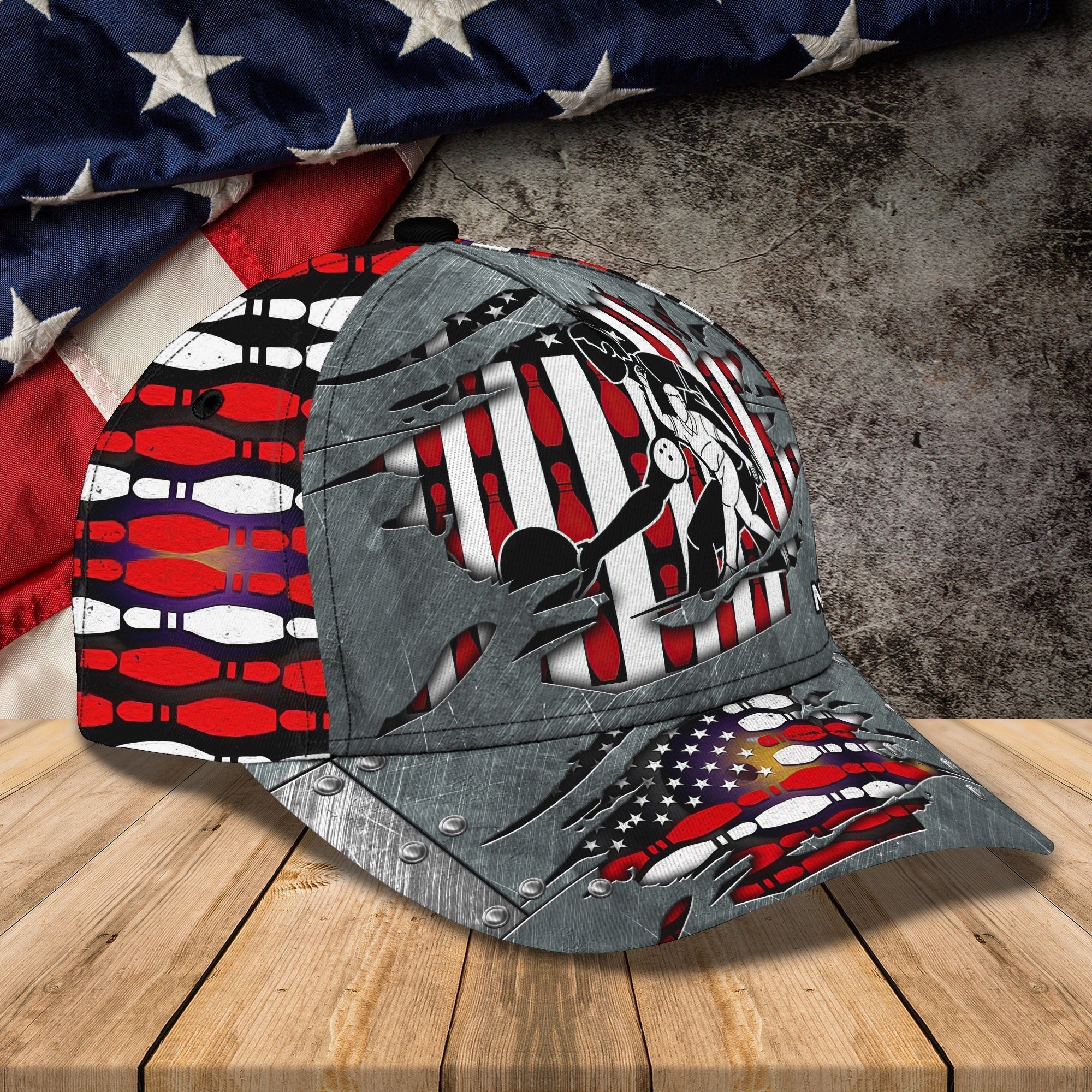 Personalized Name 3D All Over Print Bowling Cap Hat, Bowler Hat Full Print, Team Bowling Baseball Hat Trucker Hats Custom Hats Gifts For Men & Women