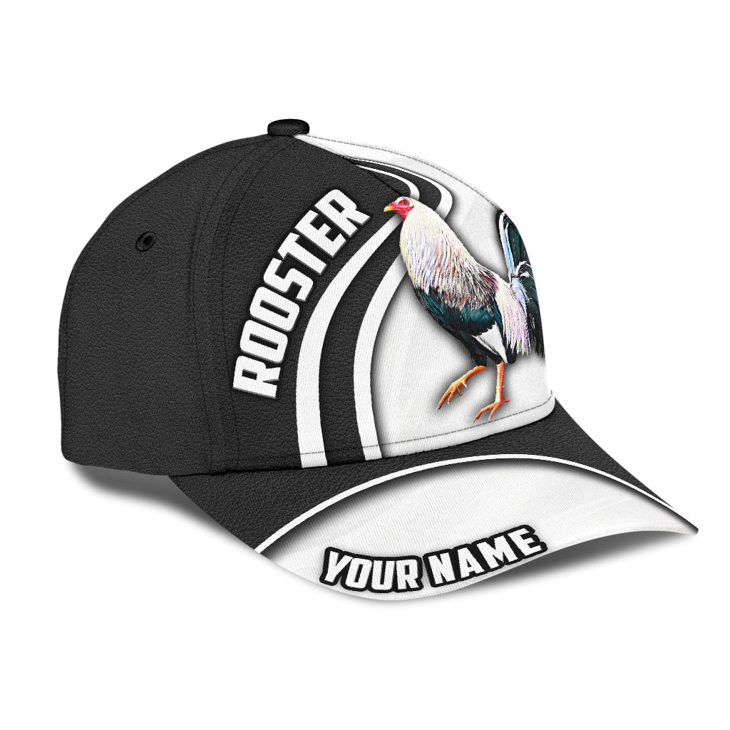Personalized Name 3D Full Printed Mexican Rooster Cap Hat, Mexico Chicken Baseball Cap Hat Trucker Hats Custom Hats Gifts For Men & Women
