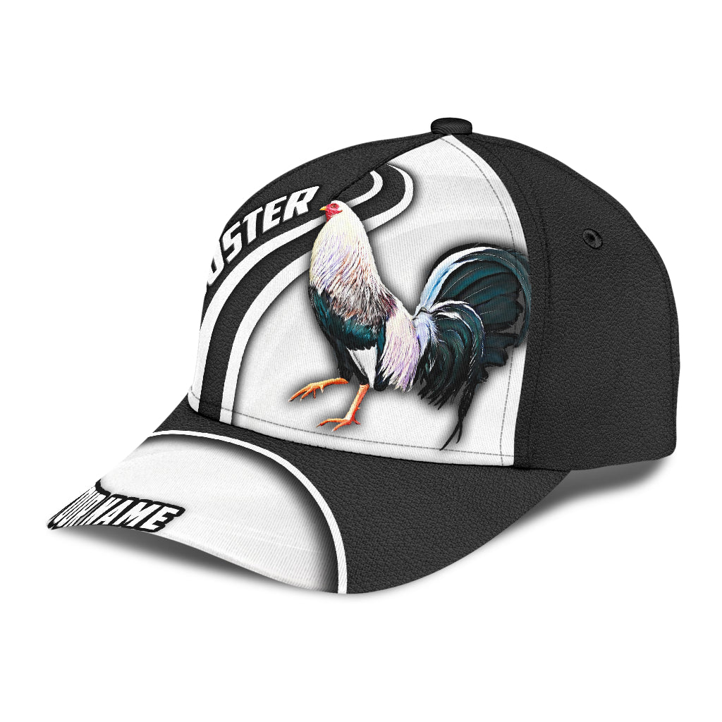 Personalized Name 3D Full Printed Mexican Rooster Cap Hat, Mexico Chicken Baseball Cap Hat Trucker Hats Custom Hats Gifts For Men & Women