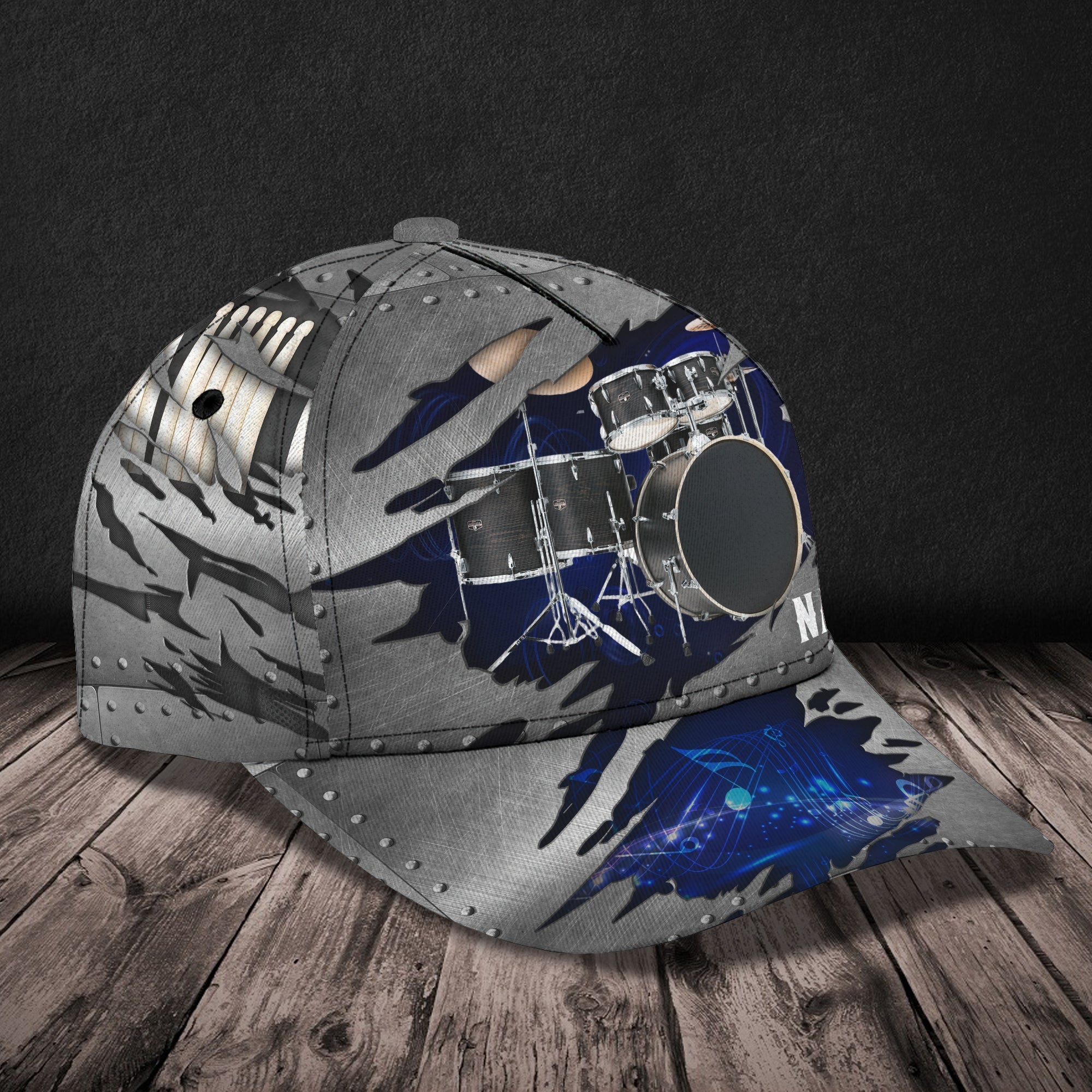 Personalized Name Cap - Custom Classic Drum Cap Trucker Hats Custom Hats Gifts For Men & Women