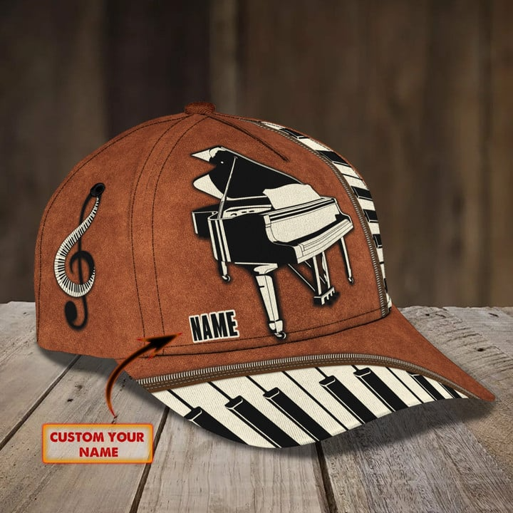 Personalized Name Cap Piano I Trucker Hats Custom Hats Gifts For Men & Women