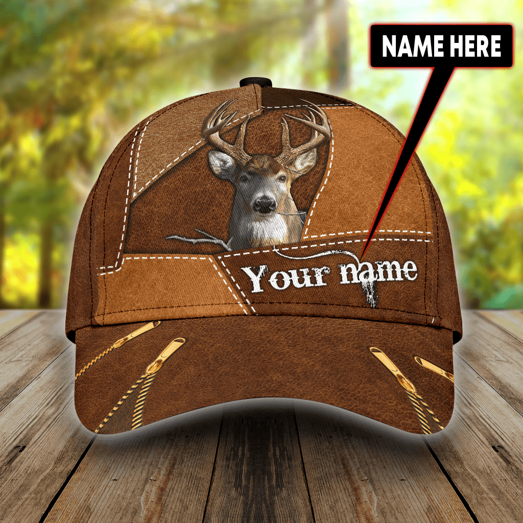 Personalized Name Deer Hunting Cap DA Trucker Hats Custom Hats Gifts For Men & Women