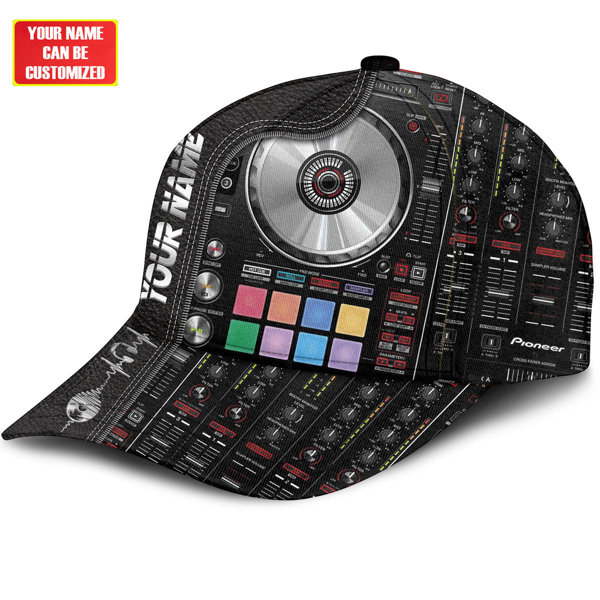 Personalized Name DJ Classic Cap - LP01 P240601 Trucker Hats Custom Hats Gifts For Men & Women