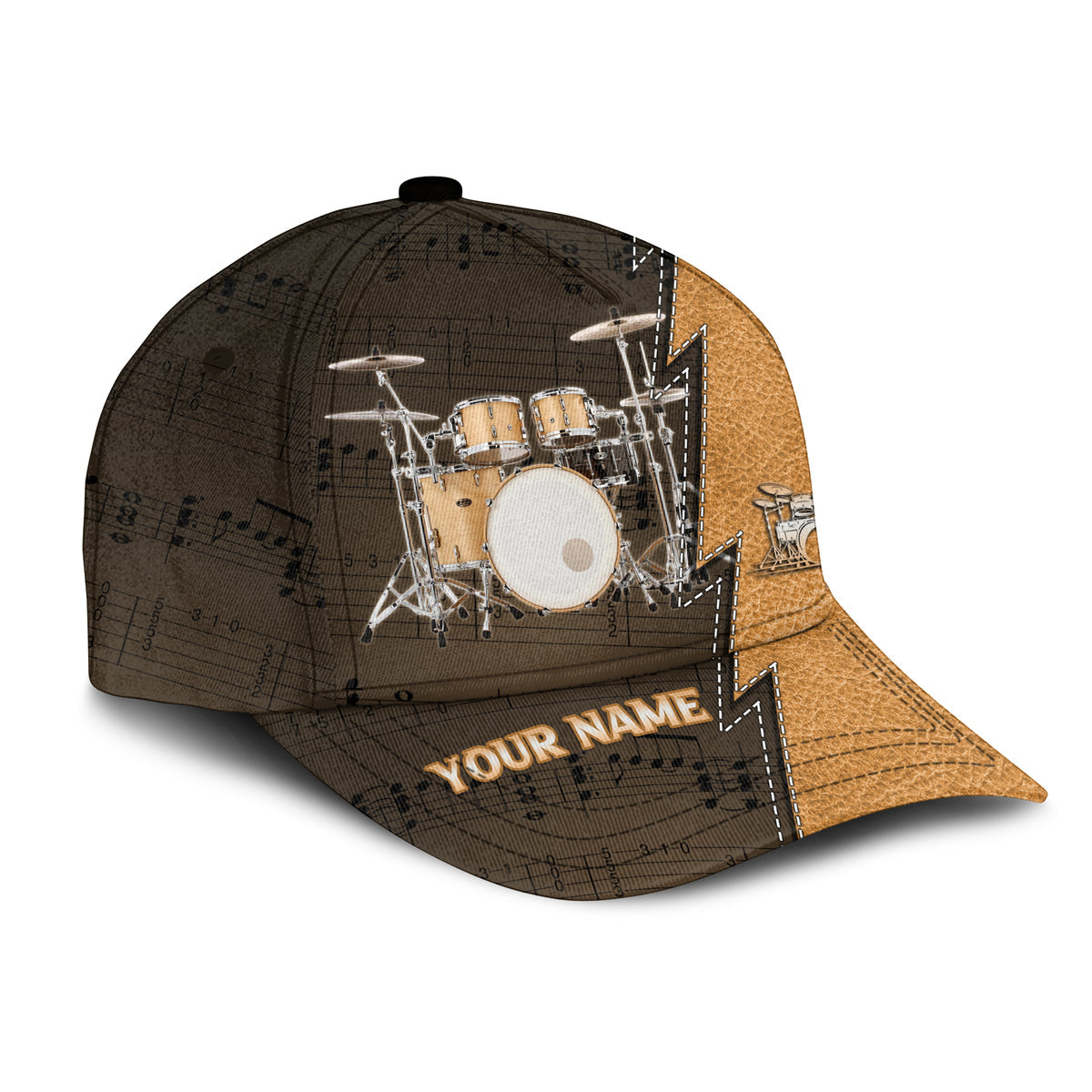 Personalized Name Drum LP3 Classic Cap Trucker Hats Custom Hats Gifts For Men & Women