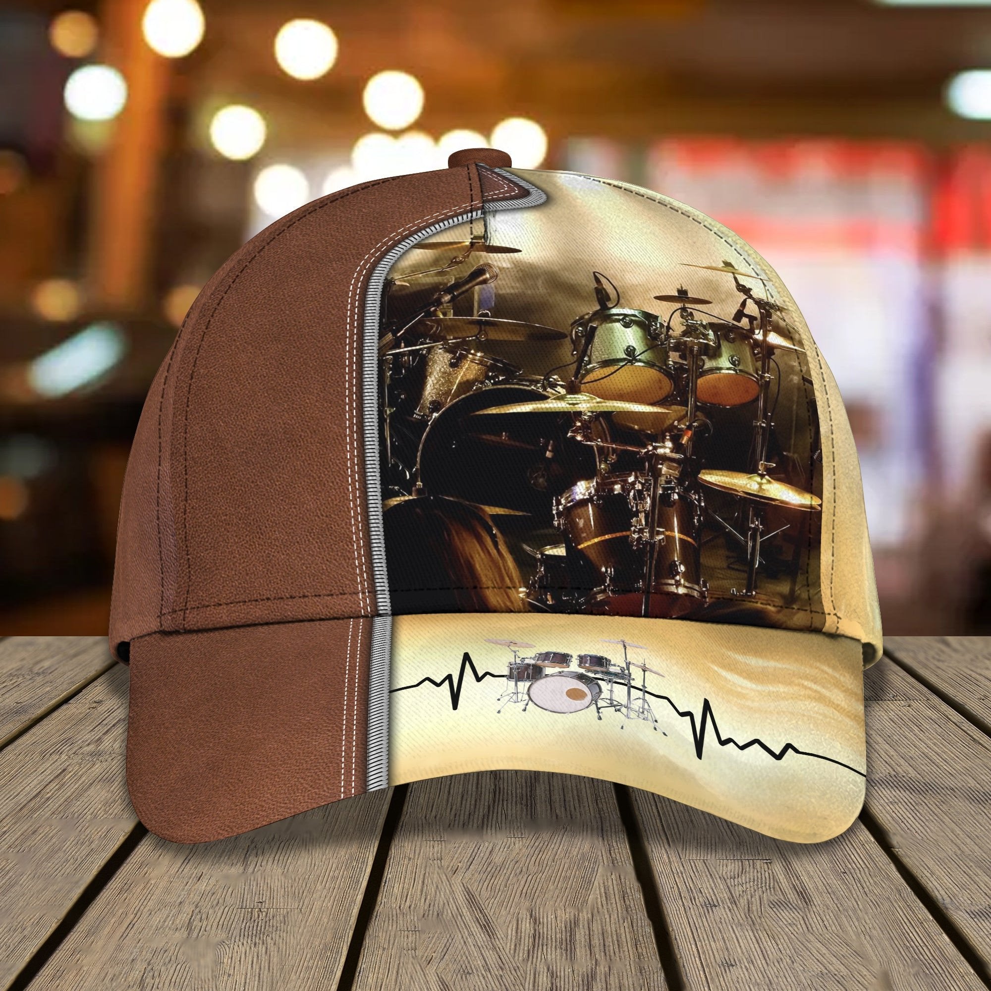 Personalized Name Drum8 Classic Cap Trucker Hats Custom Hats Gifts For Men & Women