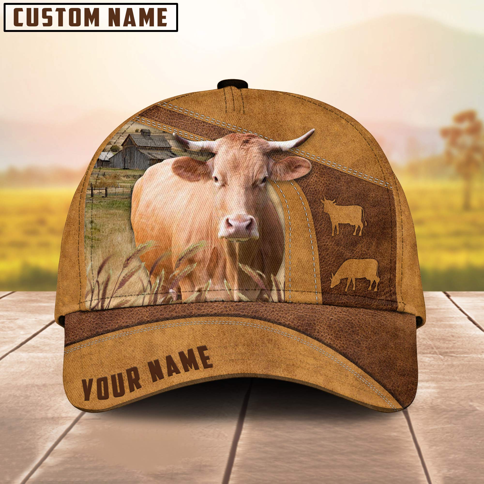Personalized Name Gelbvieh Cattle Cap , Cattle Hat, Farm Baseball Hat, Cap Hat For Farmer Farm Lover Trucker Hats Custom Hats Gifts For Men & Women