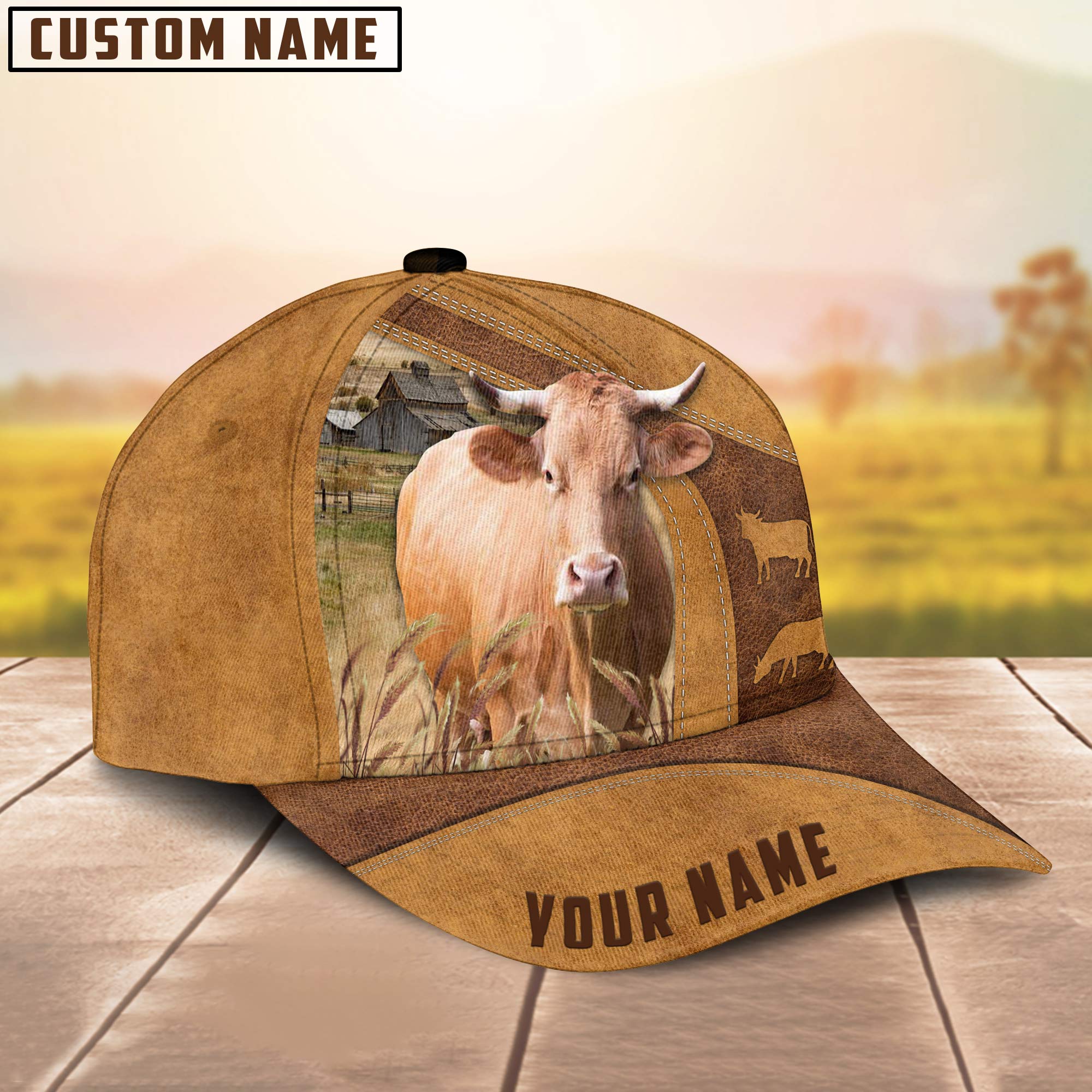 Personalized Name Gelbvieh Cattle Cap , Cattle Hat, Farm Baseball Hat, Cap Hat For Farmer Farm Lover Trucker Hats Custom Hats Gifts For Men & Women