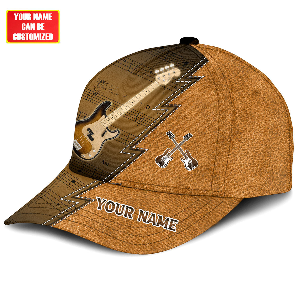 Personalized Name Guitar 15 Classic Cap P230608 Trucker Hats Custom Hats Gifts For Men & Women