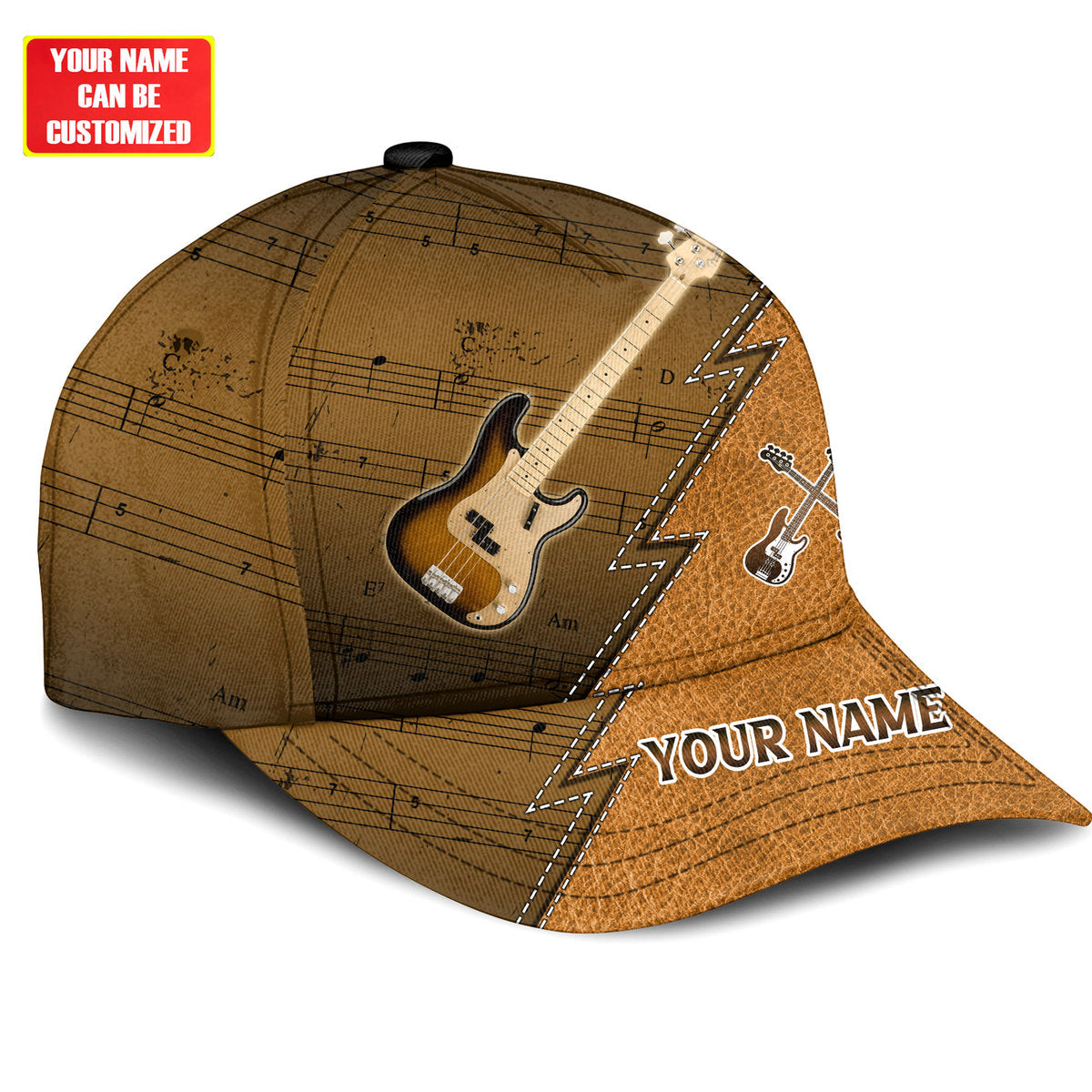 Personalized Name Guitar 15 Classic Cap P230608 Trucker Hats Custom Hats Gifts For Men & Women