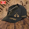 Personalized Name Guitar Classic Cap Trucker Hats Custom Hats Gifts For Men & Women