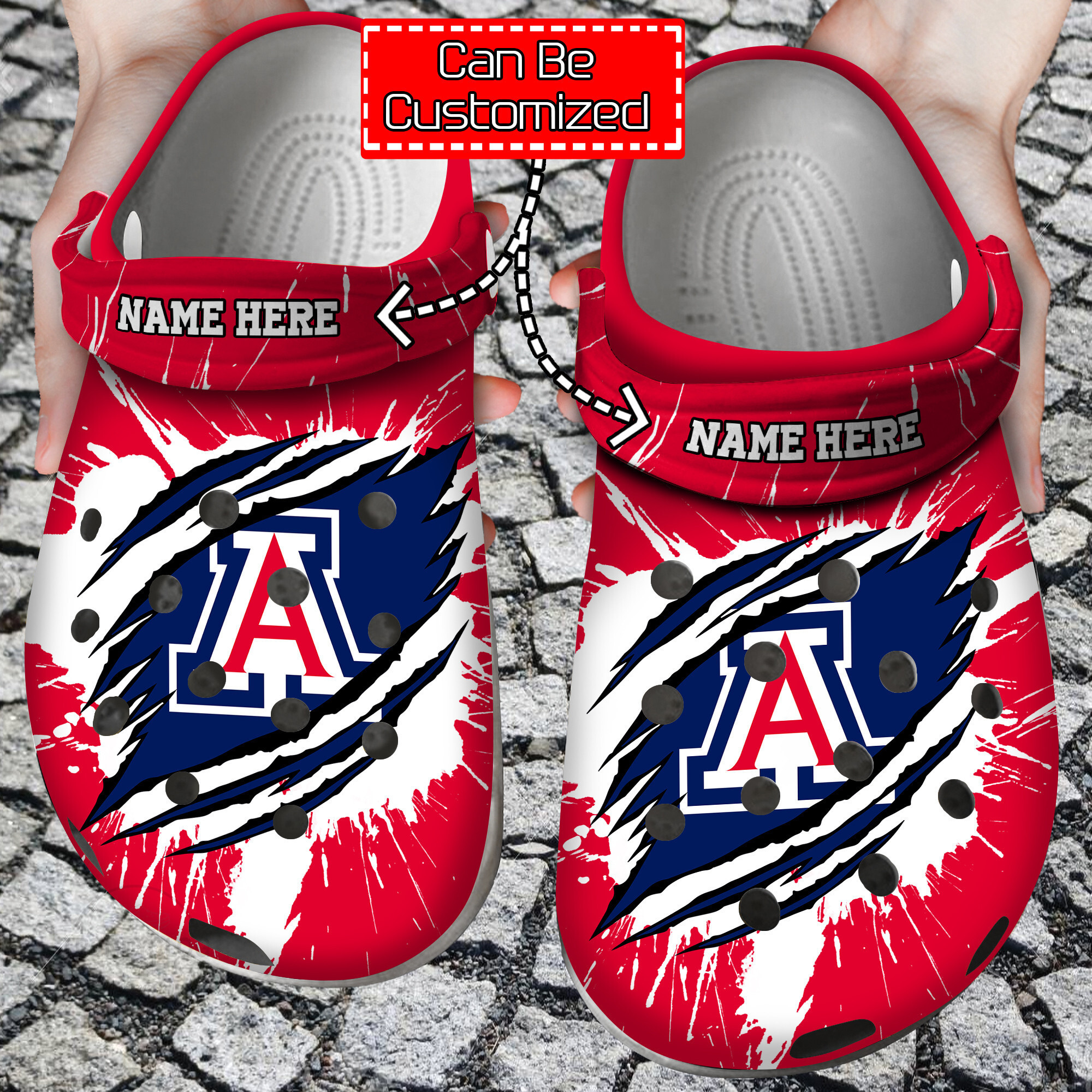 Personalized Name Logo Team Mens Basketball University clog Shoes