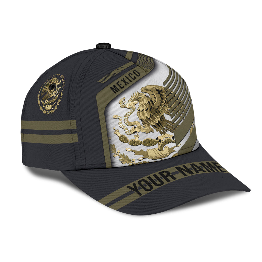 Personalized Name Mexico 3D full printed Classic Cap baseball cap, Mexican Cap hat Trucker Hats Custom Hats Gifts For Men & Women
